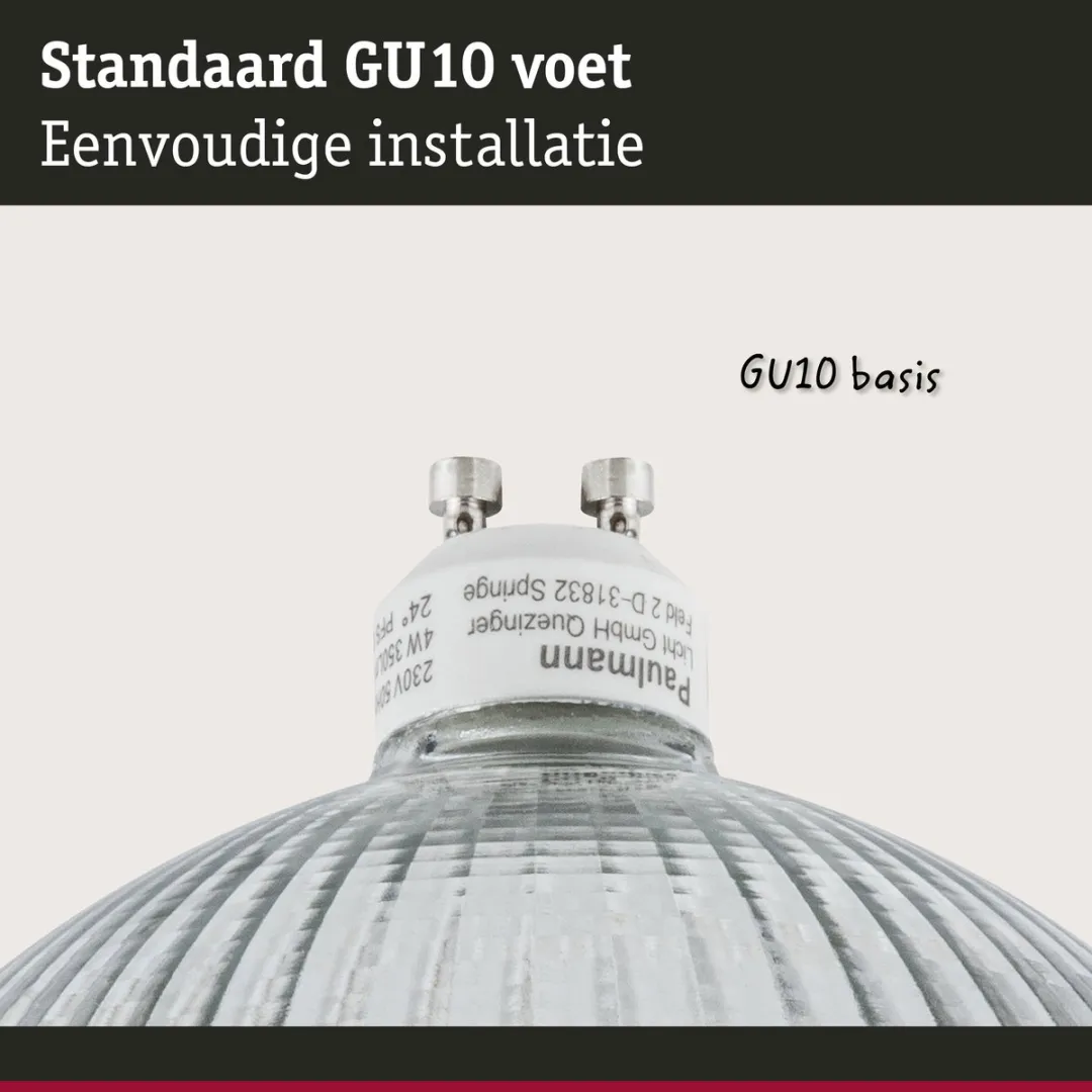 Paulmann LED Reflector QPAR111 GU10 Set 3x6,5W 2700K - 3x425lm - Zilver - afbeelding 6 van 6