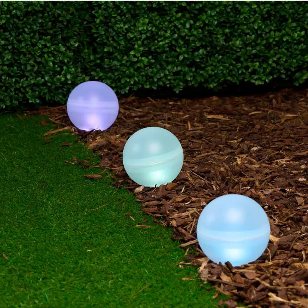 Grundig Solar Grondverlichting 5x Tuinfakkels - Multicolor
