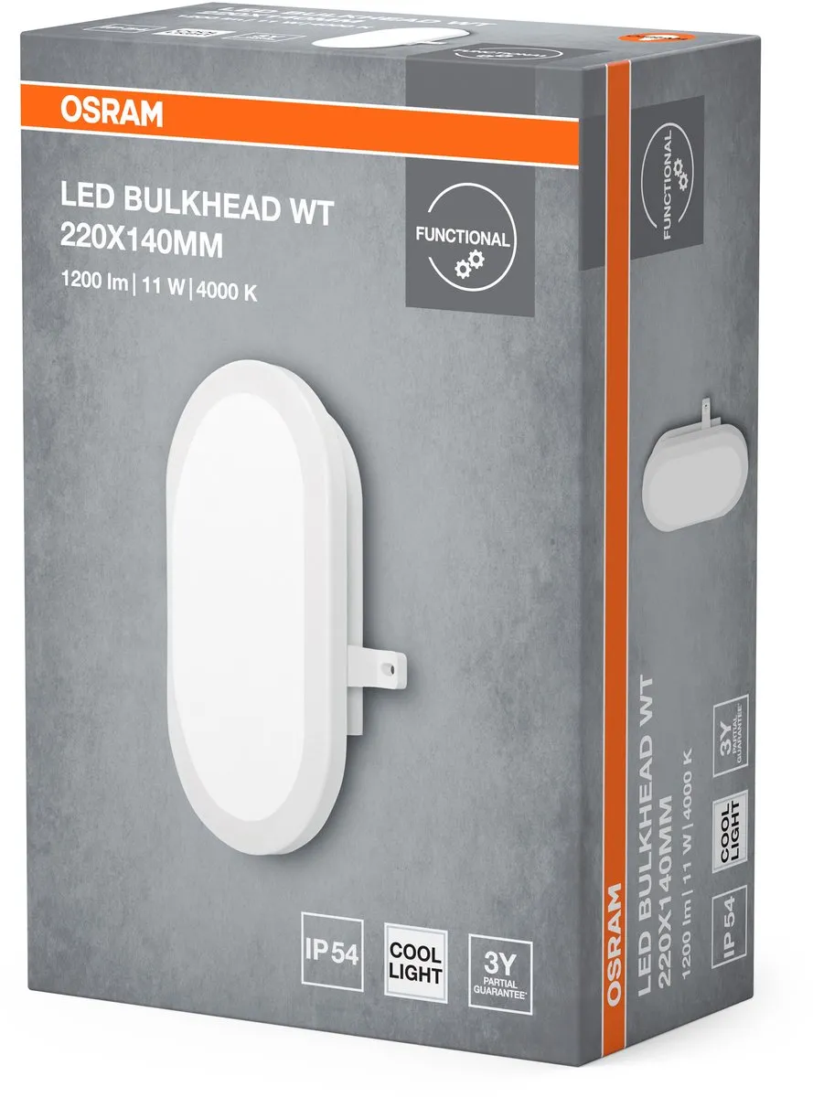 Osram LED Wandlamp Bulkhead 11W 4000K - IP54 IK06 - afbeelding 6 van 6