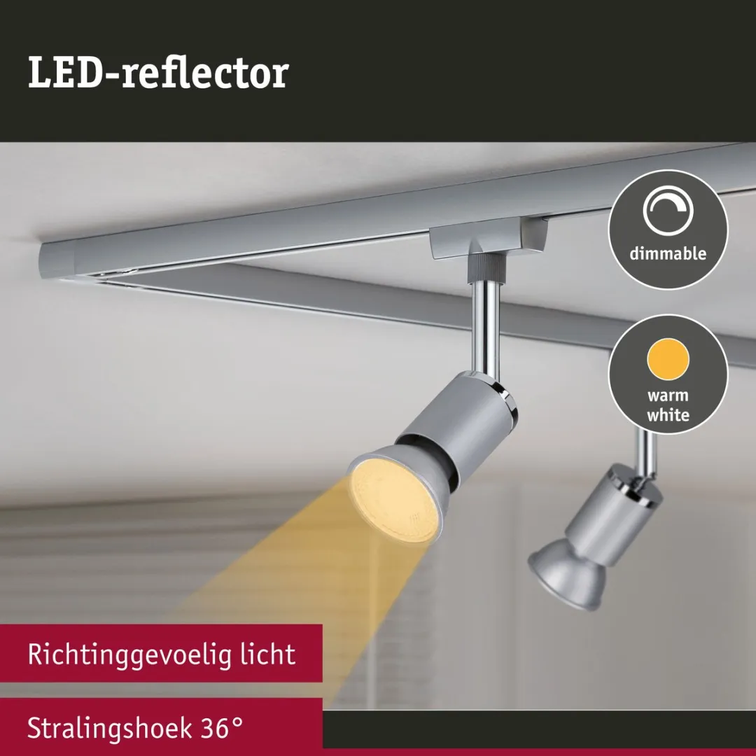 Paulmann LED Reflector GU10 Set 3x7W 2700K - 3 Stuks