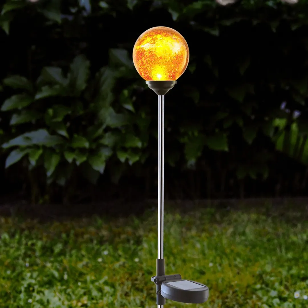 Star Trading Solar Roma LED Padverlichting - 68cm - Amber