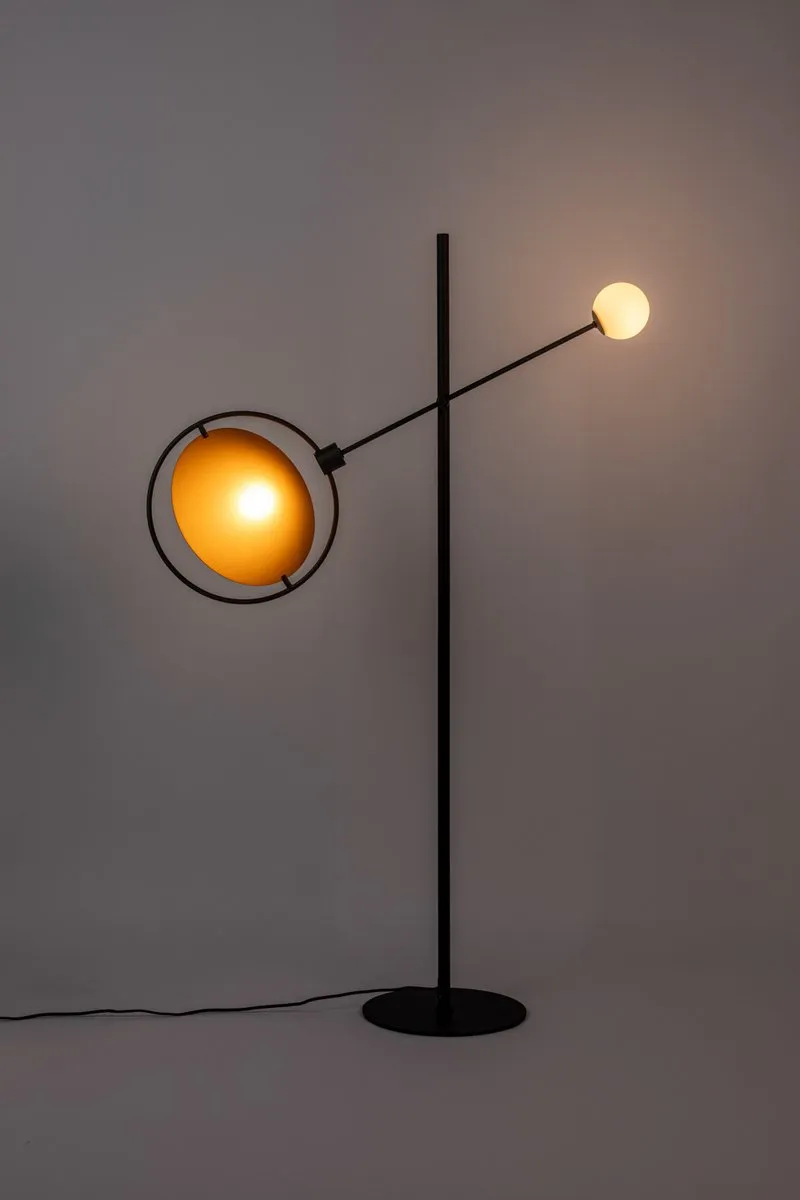 Zuiver Sirius Staande Lamp - 2x2W Warm Wit - Zwart