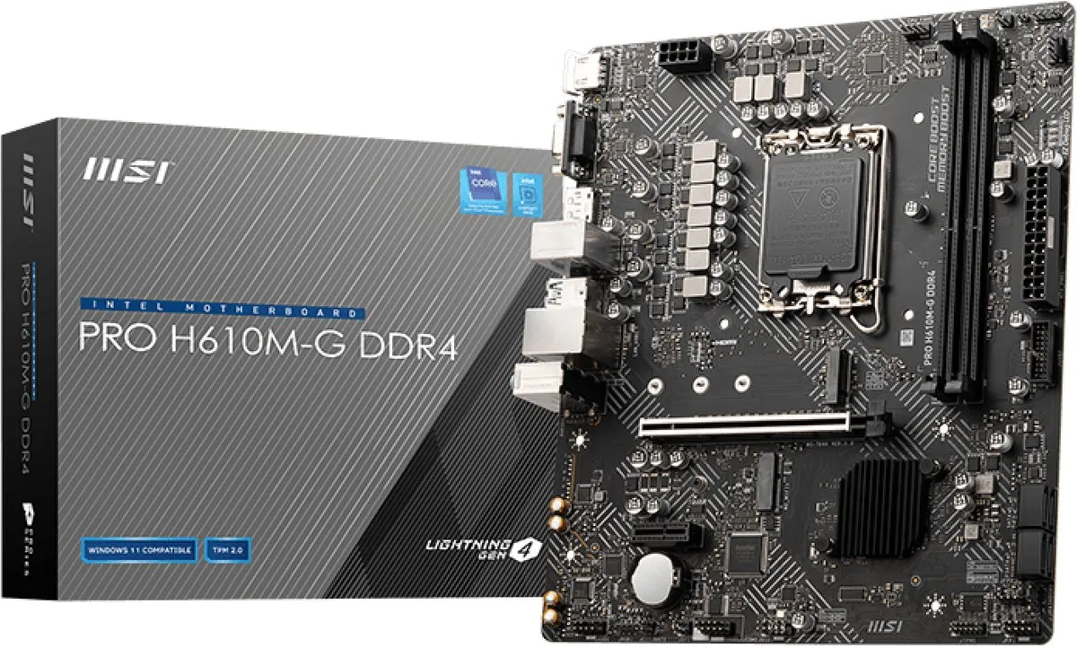 MSI PRO H610M-G Moederbord - LGA1700 - DDR4