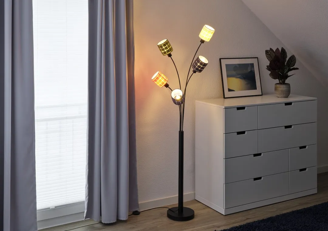 Osram Decor Felt Weaving Vloerlamp - 5xE14 - 1730mm - Multicolor