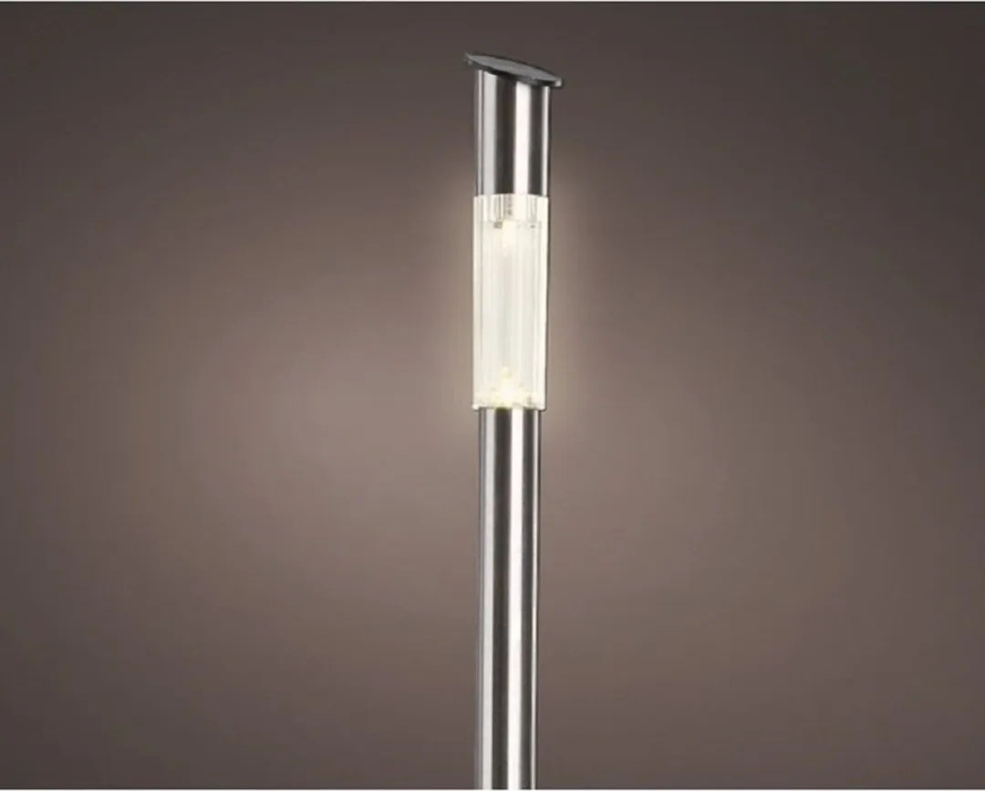 Lumineo Solar Prikspots 10x - Zilver - H57cm