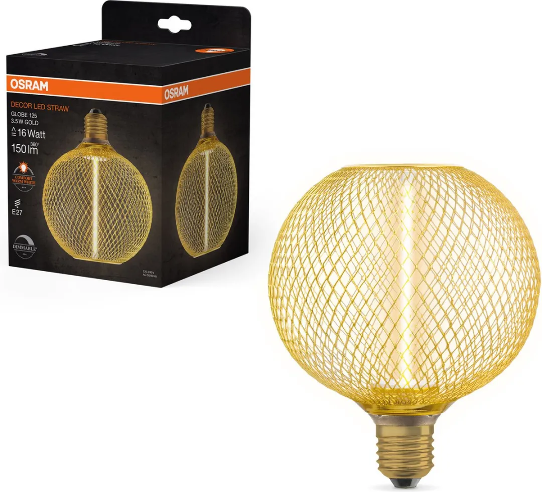 Osram Decor LED-lamp E27 3,5W 150lm - Goud - Helder glas