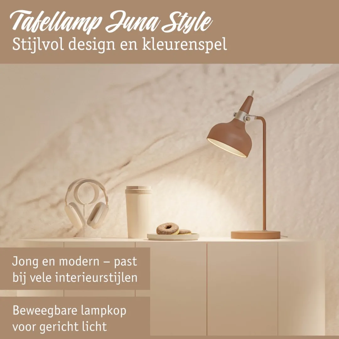 Paulmann Juna Style LED Tafellamp E14 - 20W - Nougat