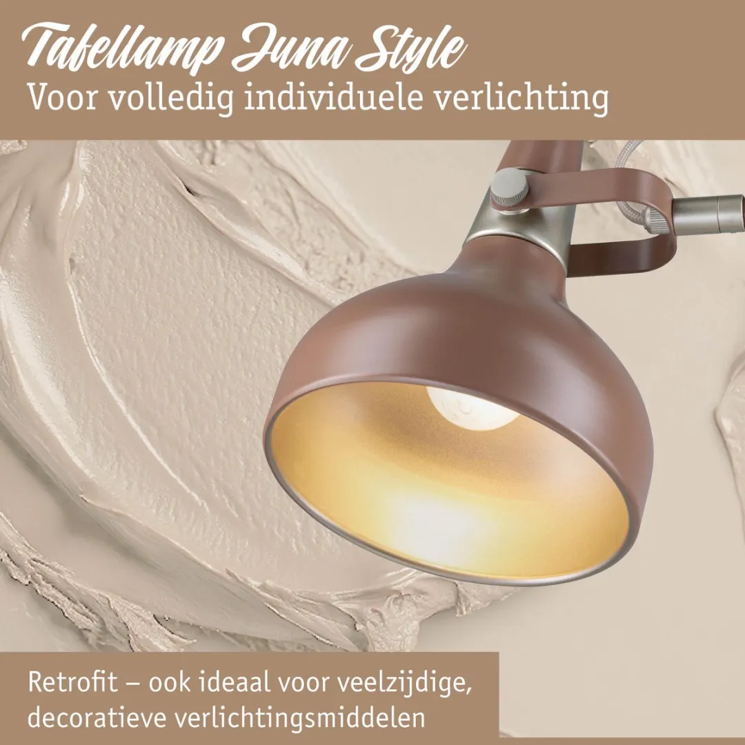 Paulmann Juna Style LED Tafellamp E14 - 20W - Nougat