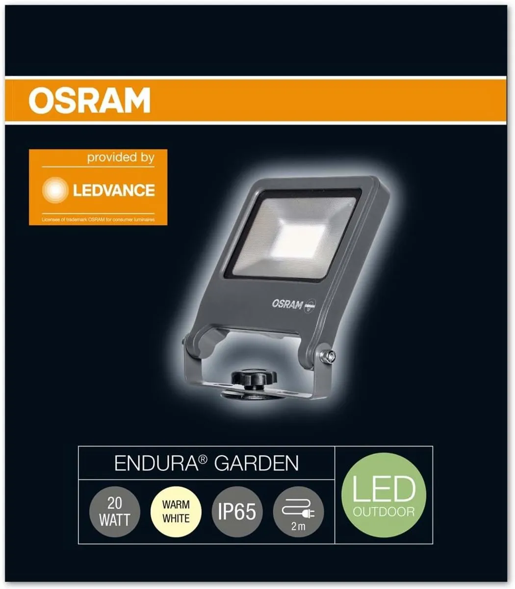 Osram LED Endura Garden Flood Spike Tuinschijnwerper - Warm wit