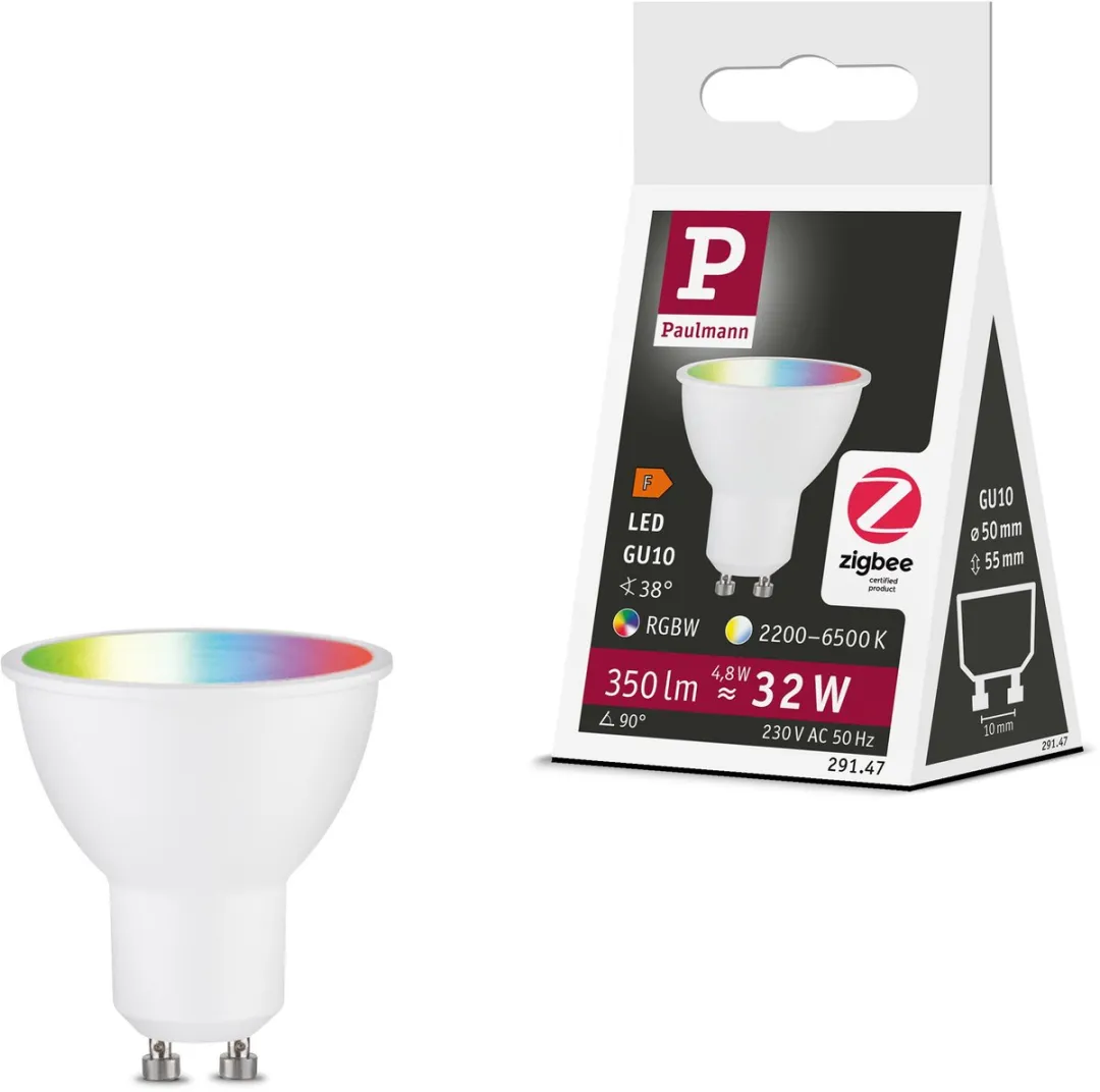 Paulmann Smart Home Zigbee 3.0 LED Reflector GU10 350lm RGBW - 4,8W - Mat