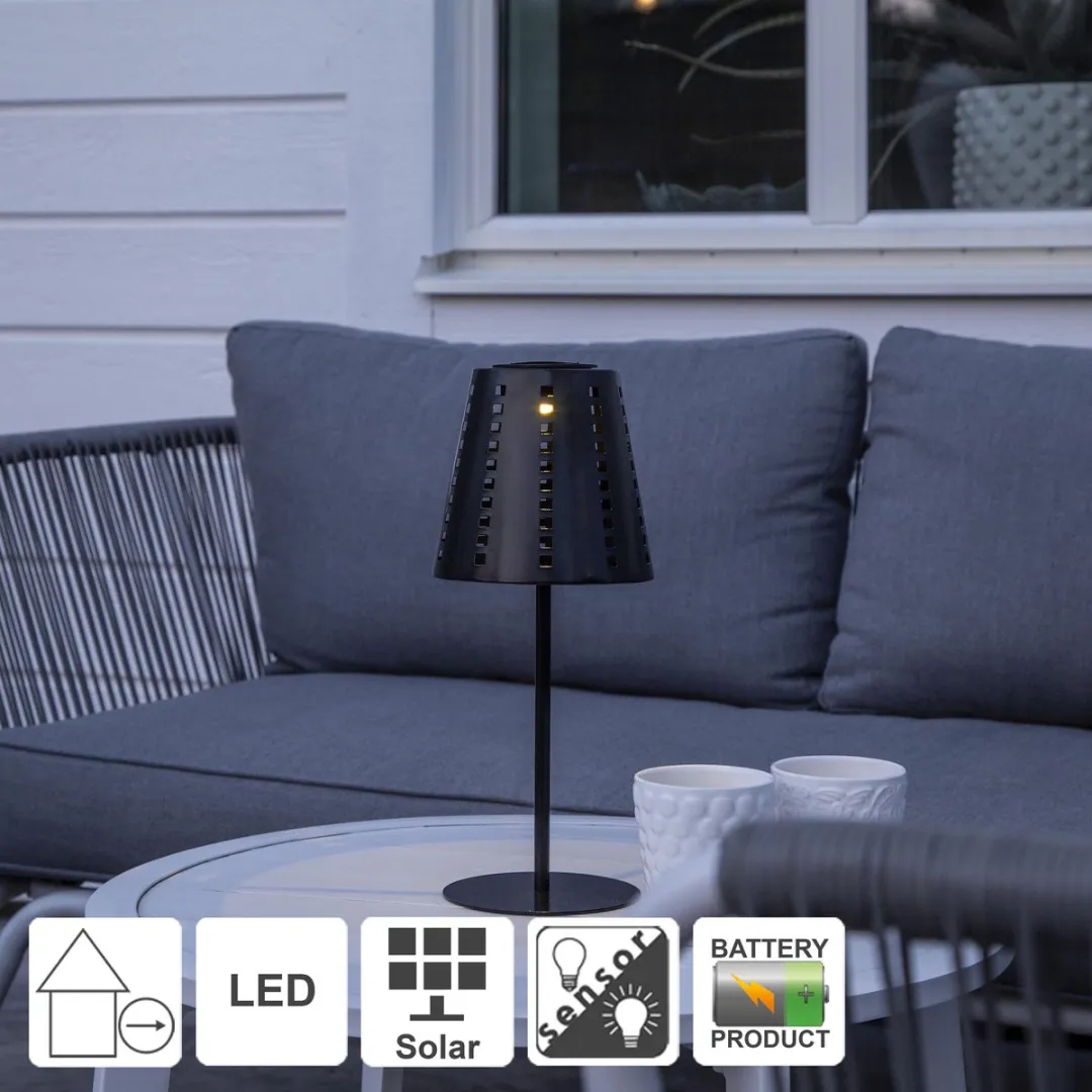 Star Trading Sola Tafellamp Zonne-energie - 1 Lichtpunt - Ø15cm - Zwart - afbeelding 6 van 6