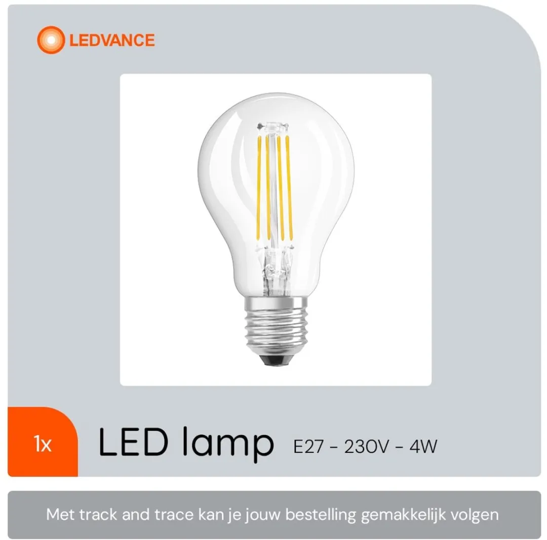 Osram LED Classic P45 E27 4W 470lm - Helder