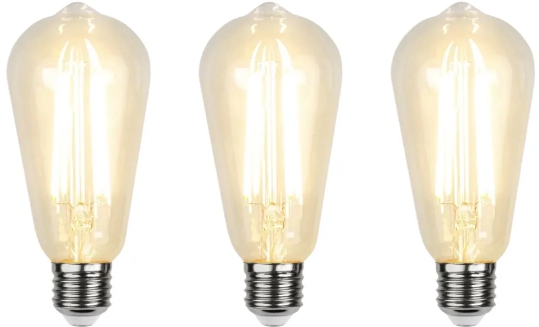 Star Trading Edison Sensorlamp Dag/Nacht 3.5W - Set van 3