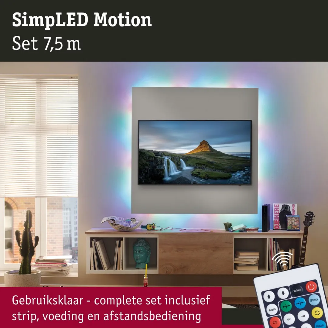 Paulmann SimpLED Motion LED Strip RGB 7,5m - 15W - 30 LEDs/m - afbeelding 6 van 6
