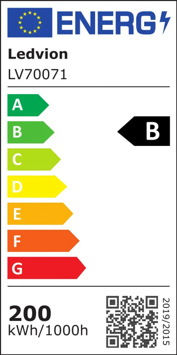 Ledvion LED High Bay 200W 185lm/W - 4000K IP65 Zwart