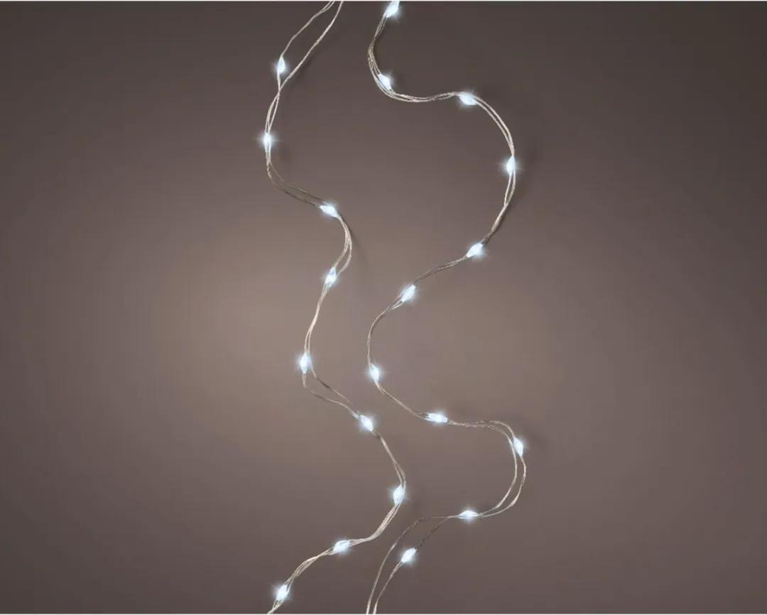 Lumineo Kerstverlichting 20 LED - 95cm - Koel wit