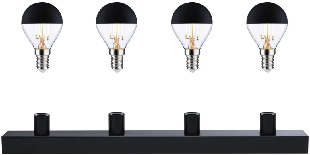 Paulmann Regula II LED-spiegellamp 4-vlammig IP44 - 4x470lm - Zwart - afbeelding 6 van 6