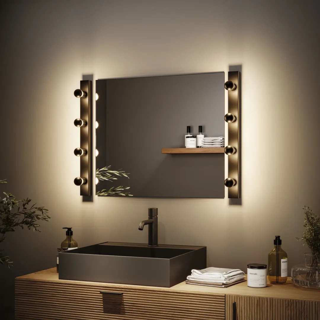 Paulmann Regula II LED-spiegellamp 4-vlammig IP44 - 4x470lm - Zwart