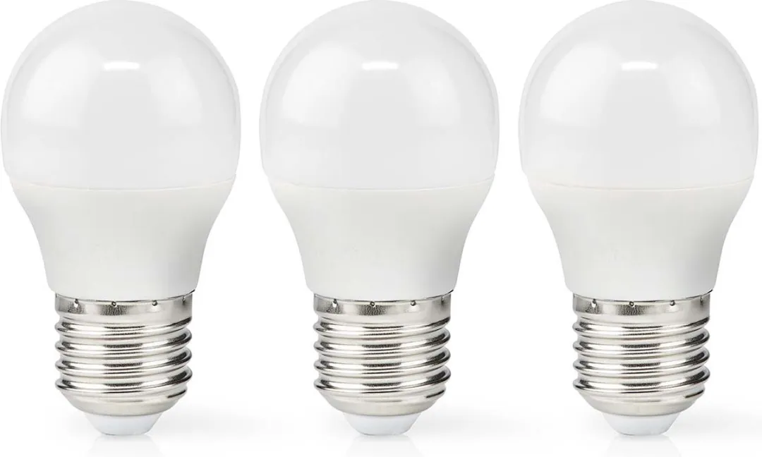 Nedis LED-Lamp E27 G45 4.9W 470lm Warm Wit - 3 Stuks - afbeelding 6 van 6