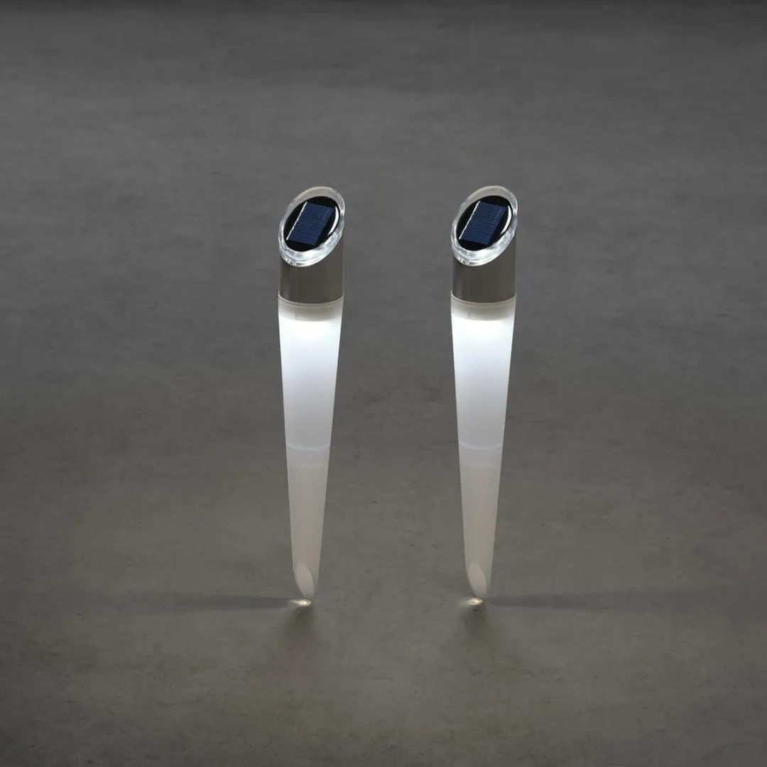 Konstsmide Tuinlampen Assisi Solar 35 Cm 3lm 3000k Wit 2 Stuks