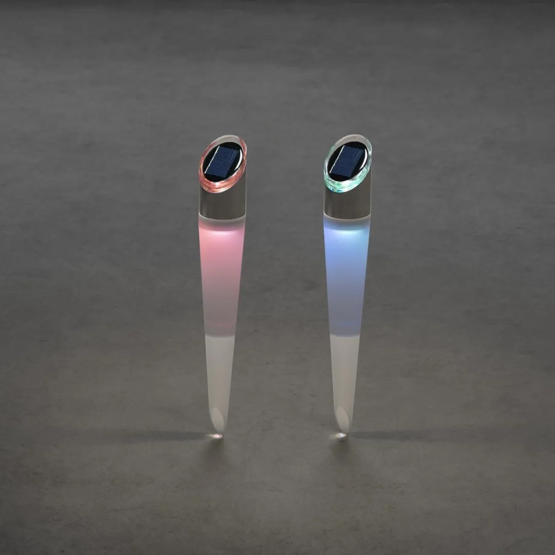 Konstsmide Tuinlampen Assisi Solar 35 Cm 3lm 3000k Wit 2 Stuks