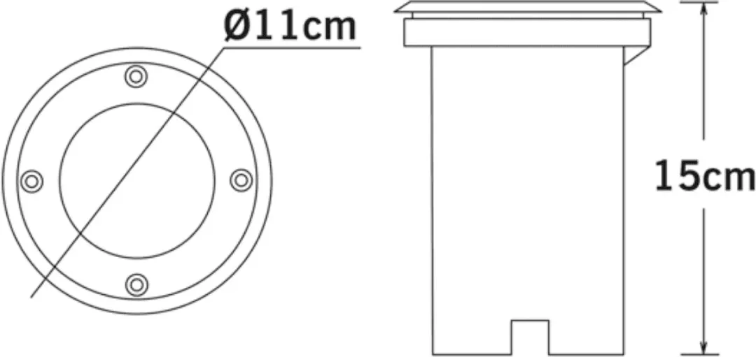 Konstsmide PowerLED Grondspot Buiten GU10 10W - Zwart