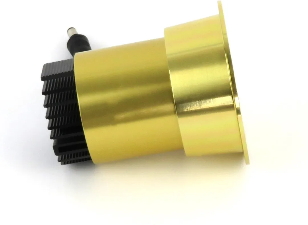 2X Gouden LED Inbouwspot - 5W - 3000K Warm Wit - ⌀80mm - Anti glare - Hoogwaardig Aluminium - Energiezuinig & Duurzaam