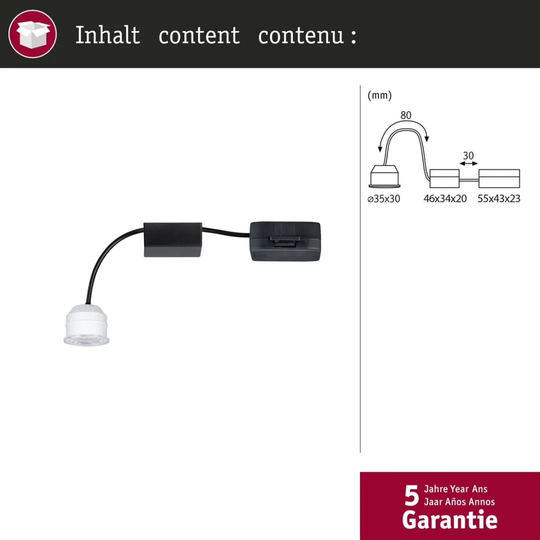 Paulmann Nova Mini Coin LED-module 4W 310lm - 2700K - afbeelding 6 van 6