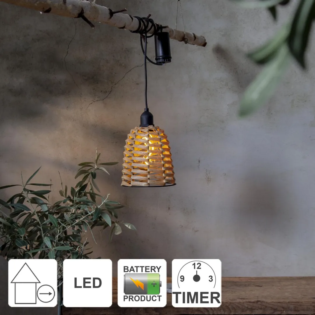 Star Trading Twine Hanglamp - Bruin - afbeelding 6 van 6