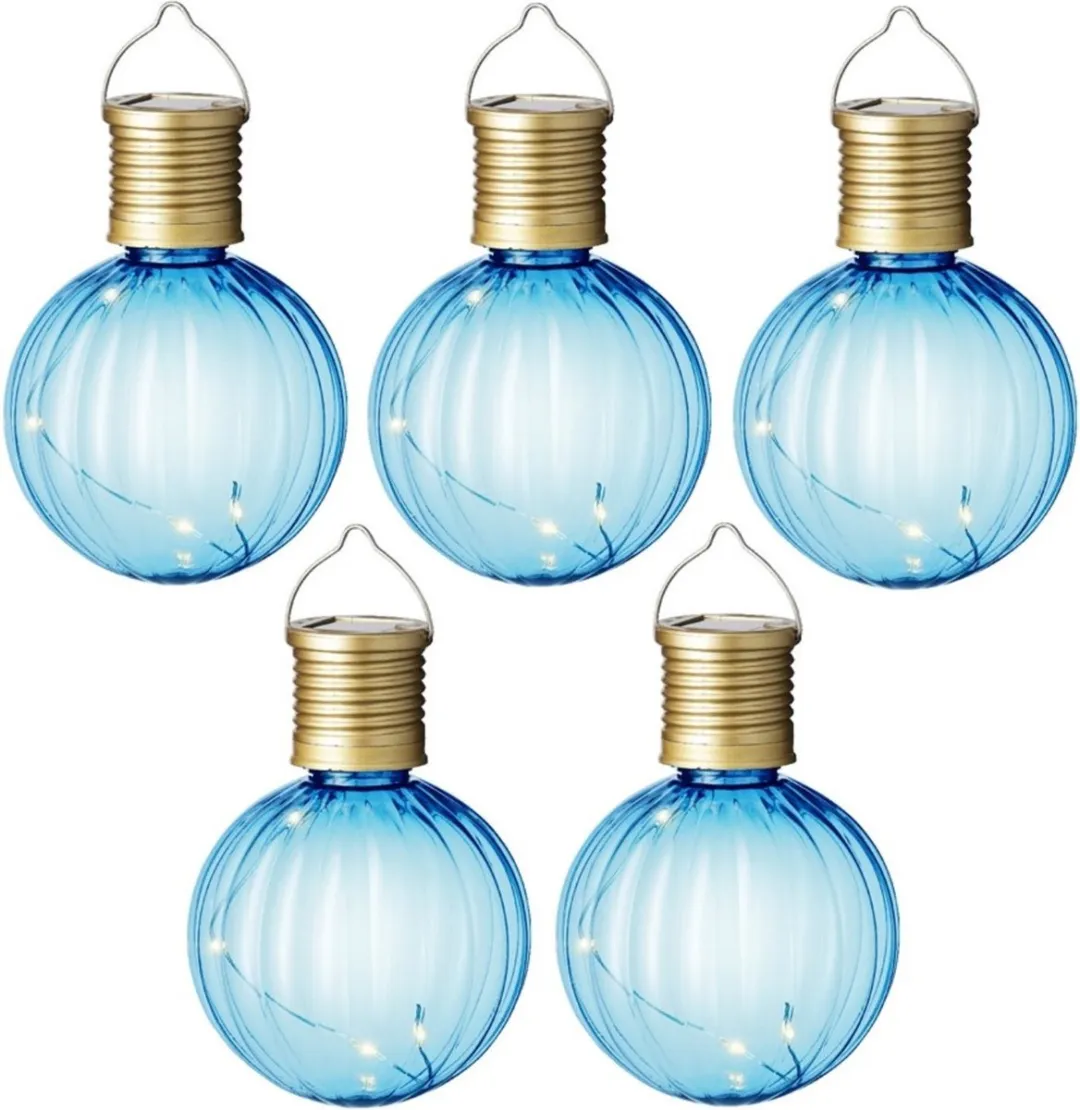 Lumineo Solar Lampion Blauw