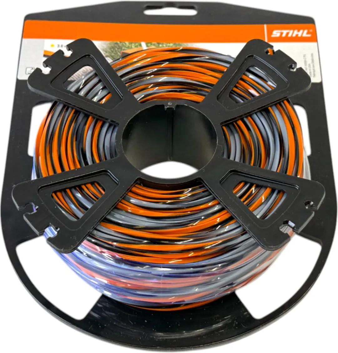Stihl CF3 PRO Maaidraad 3,0mm x 45m - Oranje/Zwart/Grijs