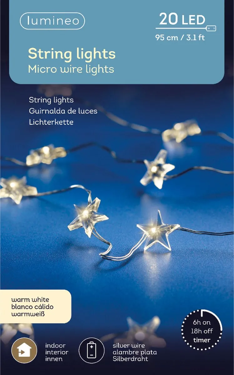 Lumineo Micro LED Sterrenstring 20 LEDs