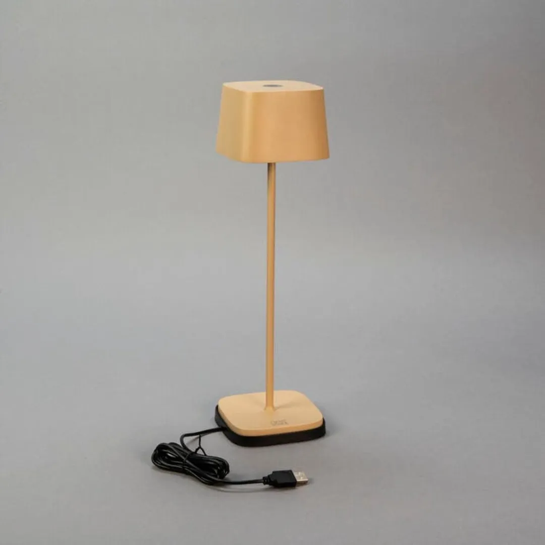 Konstsmide Capri Mini Oplaadbare Tafellamp - Zandbruin