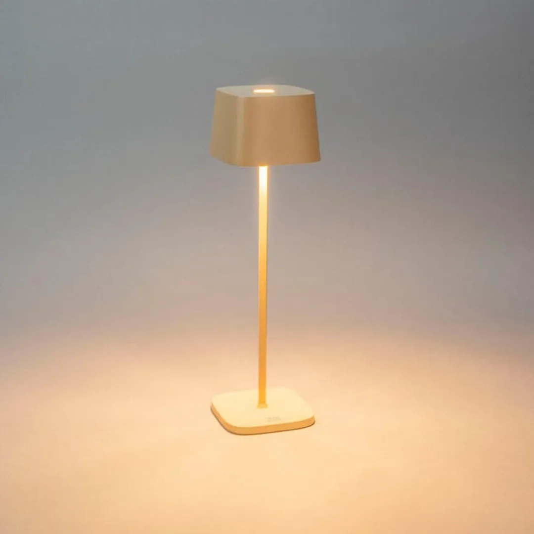 Konstsmide Capri Mini Oplaadbare Tafellamp - Zandbruin