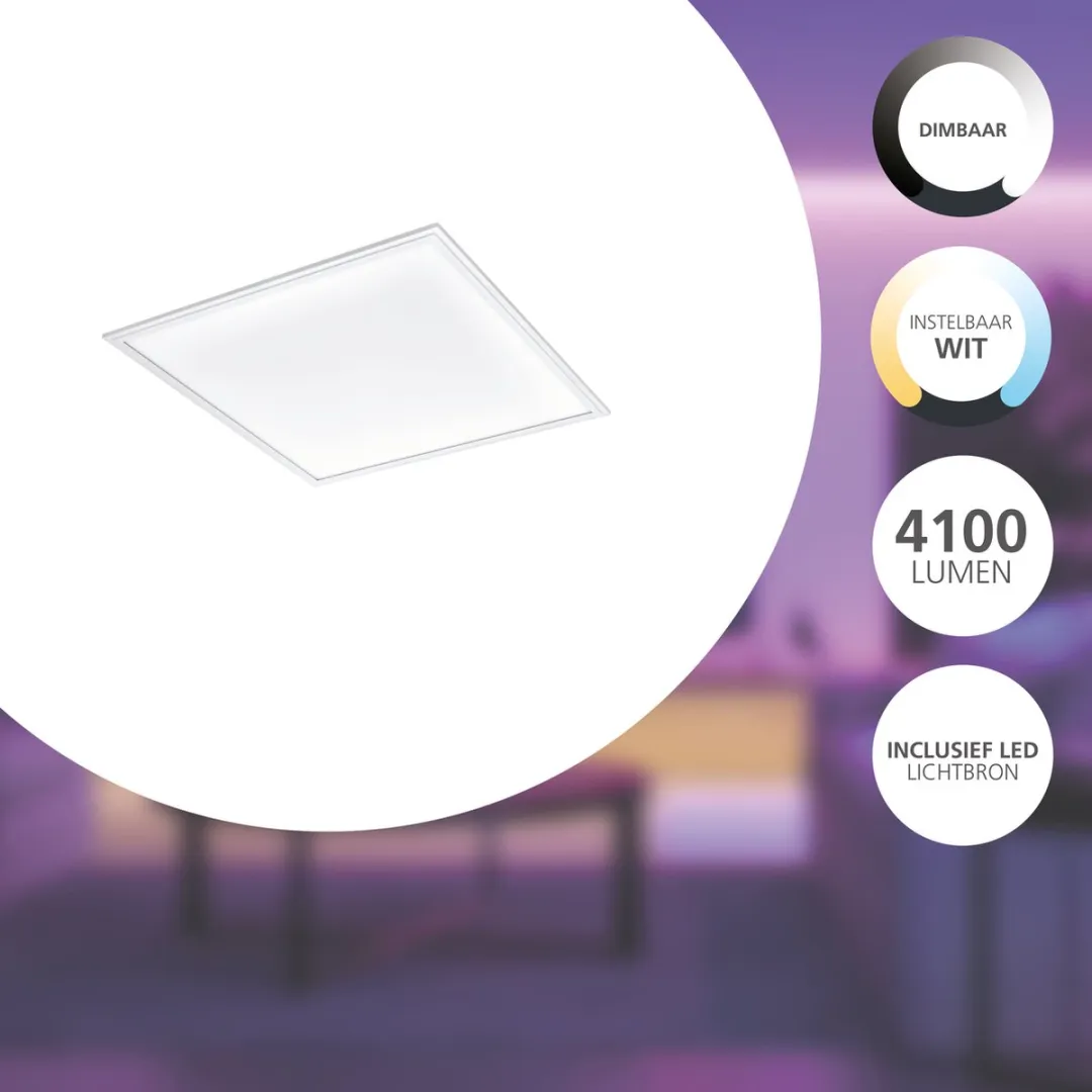 EGLO connect.z Salobrena-Z Smart Plafondlamp - 2765K - Wit