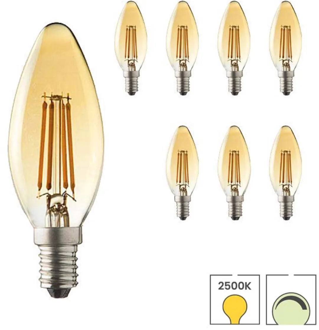 Lybardo E14 Kaarslamp 8-pack