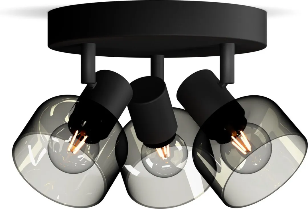 Philips Sleet Opbouwspot 3x E14 Warmwit - Zwart