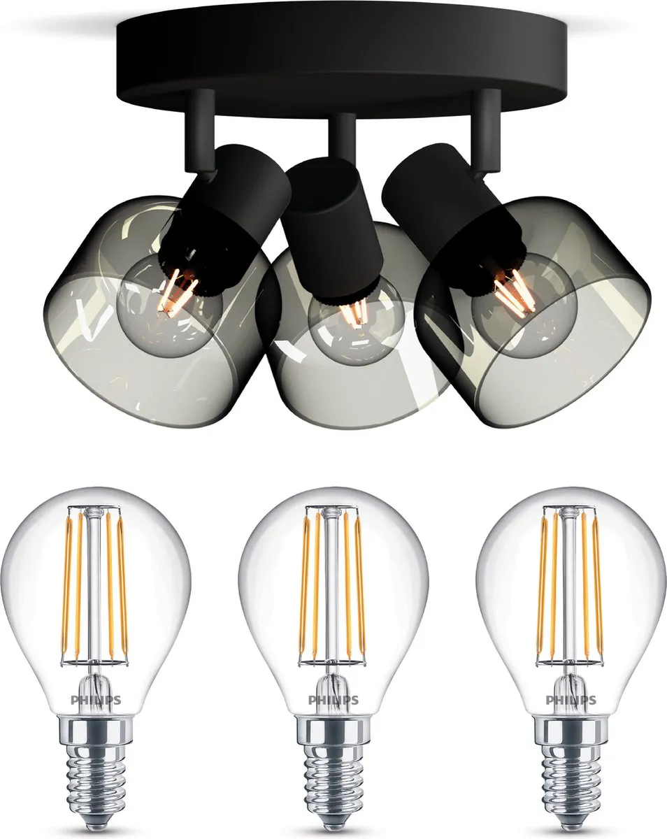 Philips Sleet Opbouwspot 3x E14 Warmwit
