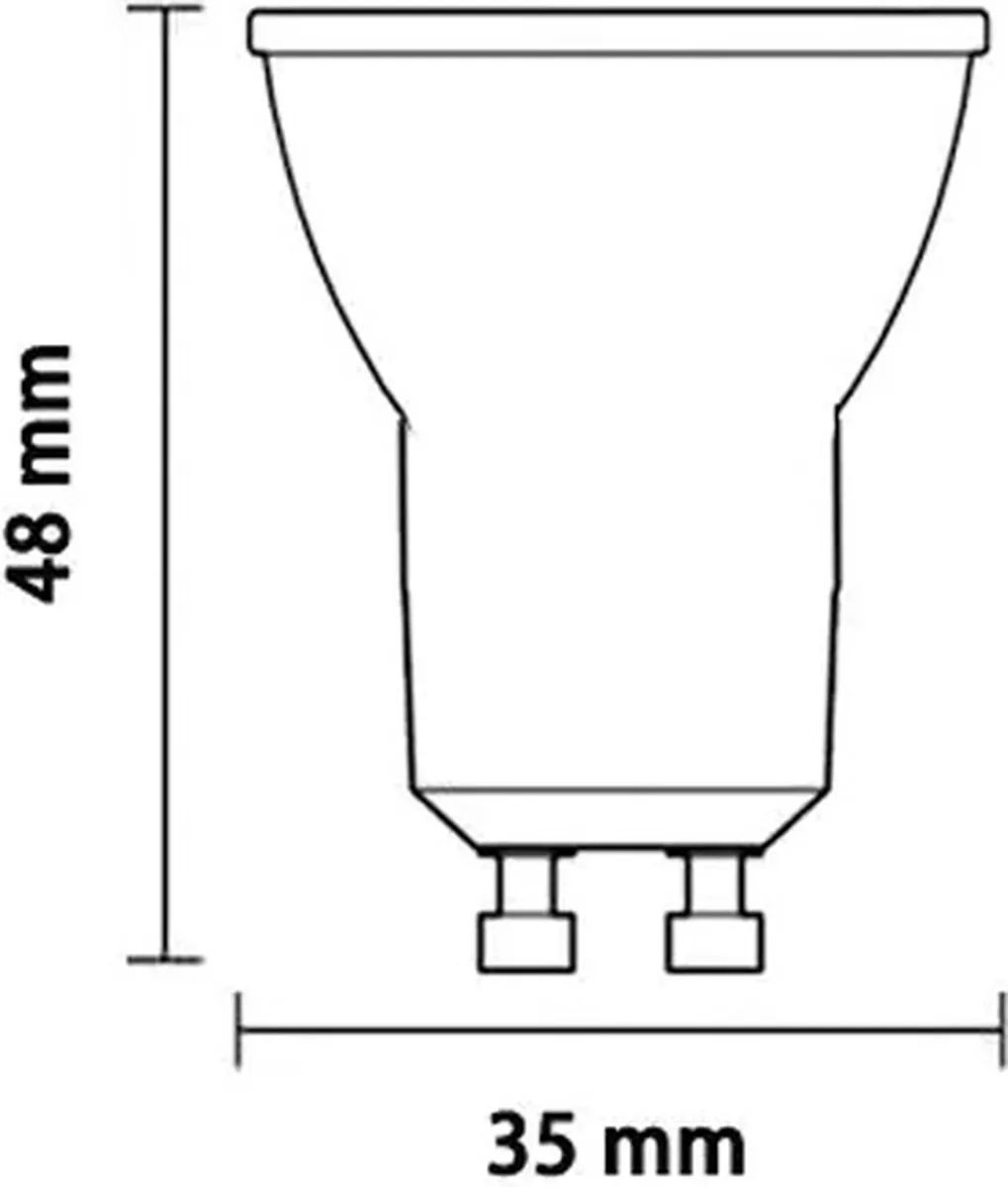 Lybardo GU10 LED Lamp 3W 2700K - 10 Stuks