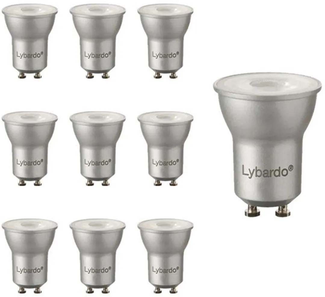 Lybardo GU10 LED Lamp 3W 2700K - 10 Stuks