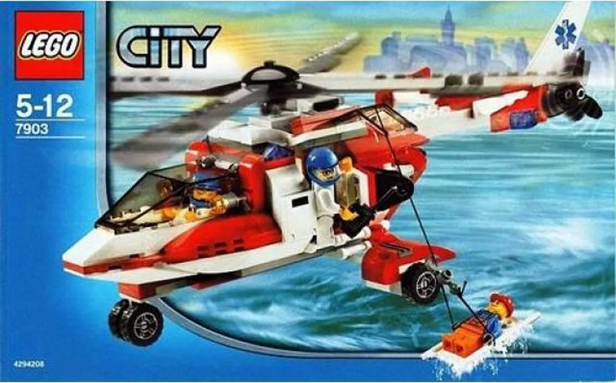 LEGO City Reddingshelikopter 7903 - 235 Stukken