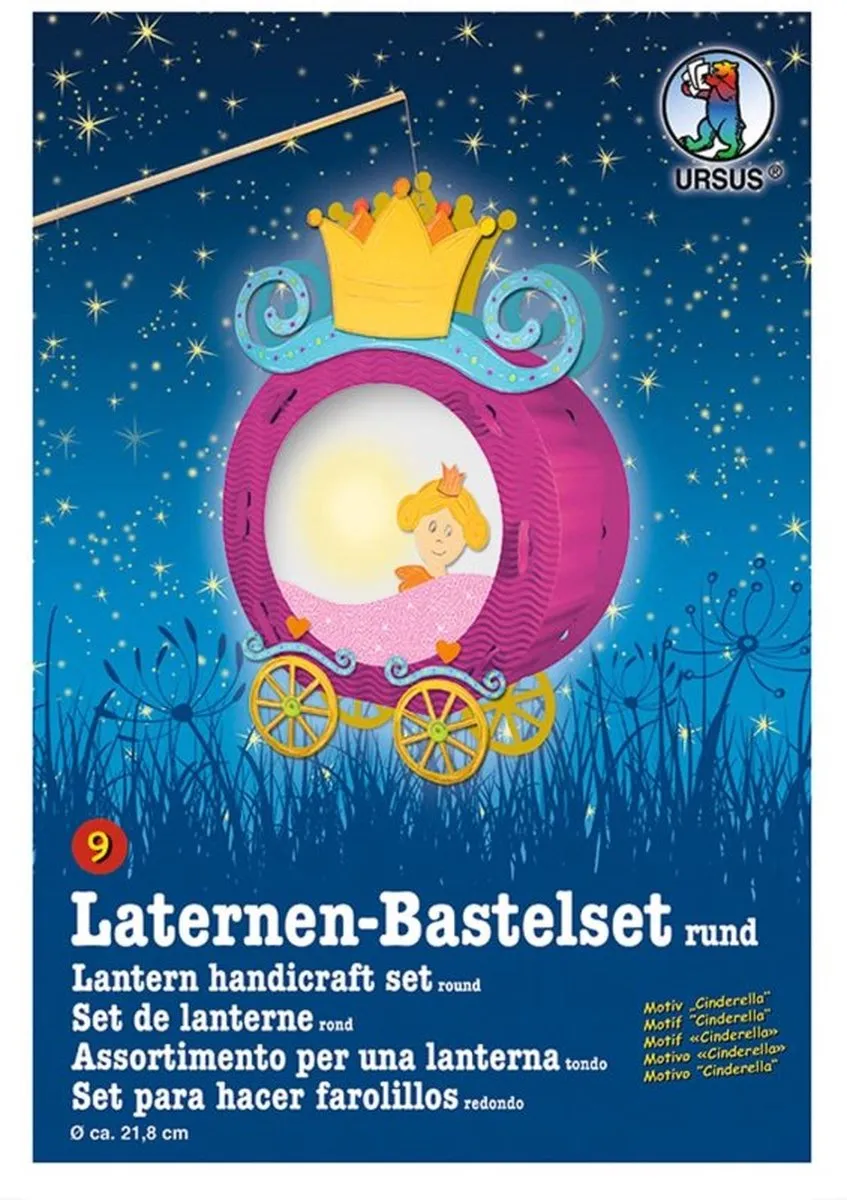 Ursus Cinderella Laternen-Bastelset - Meerdere kleuren