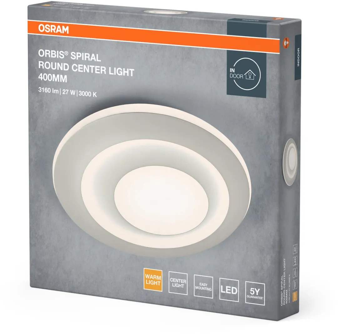 Osram Orbis Spiral RD CL LED Plafondlamp 400mm - 27W 3000lm Warmwit