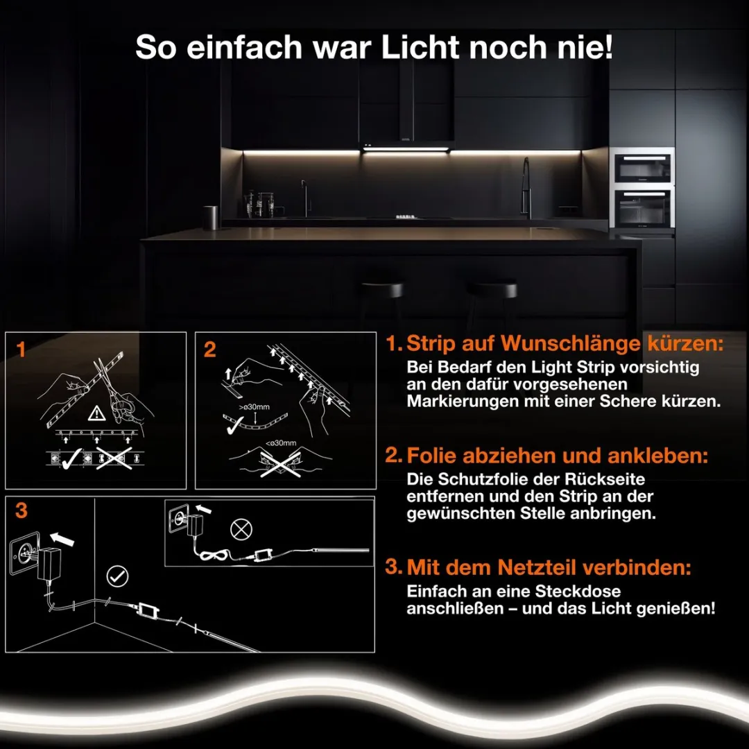 Osram Smart+ Wifi COB 5m Tunable White LED-strips - Geel