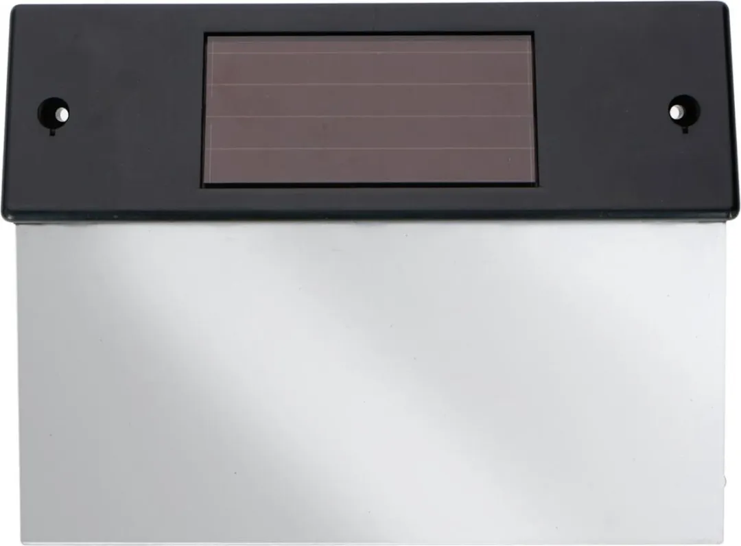 Grundig Zonne-energie Huisnummerbord LED - 5 Lichtpunten - Zwart/Transparant
