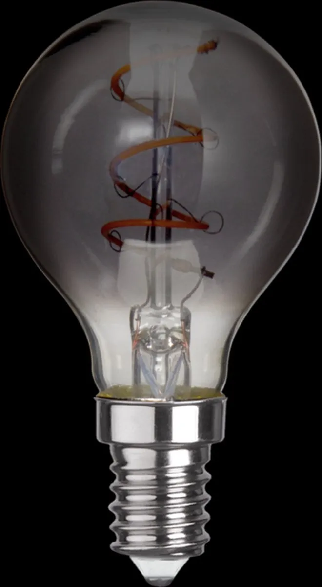 Star Trading Kogellamp E14 3W - Rookglas