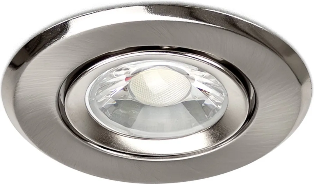 Solistech Inbouw GU10 LED Spot 2 Stuks - Ø75mm Kantelbaar - Zilver