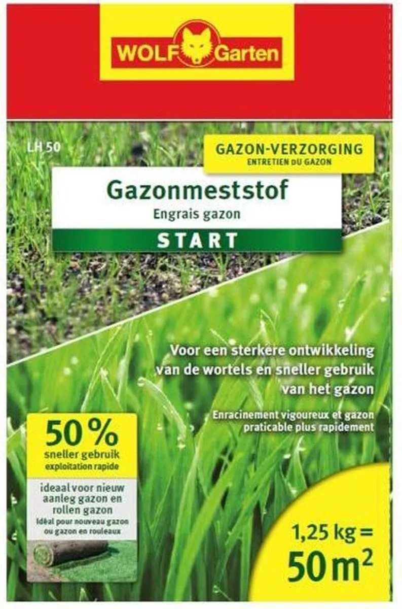 WOLF-Garten Start Gazonmest 1,25kg - 50m²
