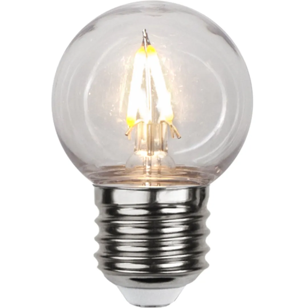 Star Trading Prikkabel Kogellamp E27 1.4W Extra Warm Wit