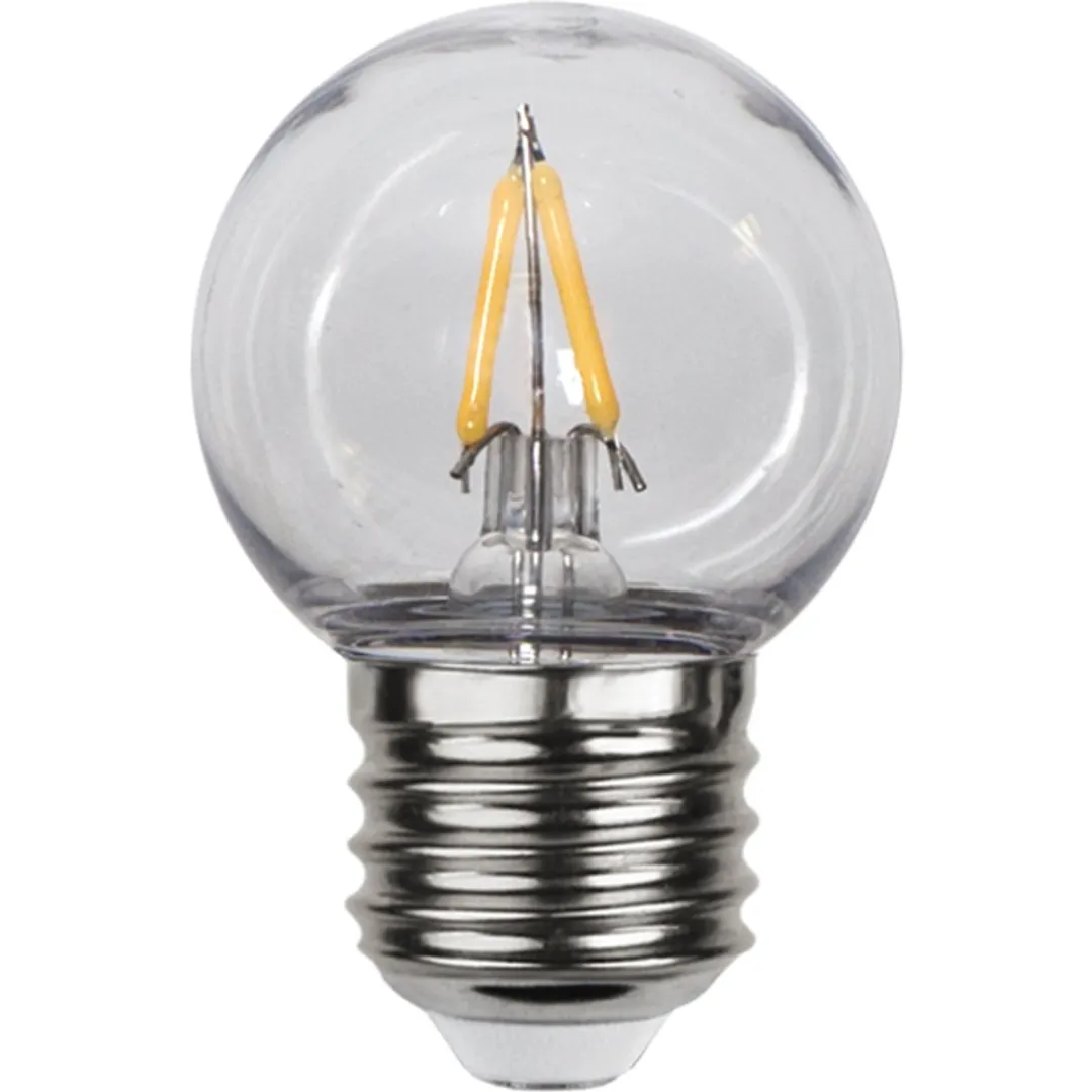 Star Trading Prikkabel Kogellamp E27 1.4W Extra Warm Wit